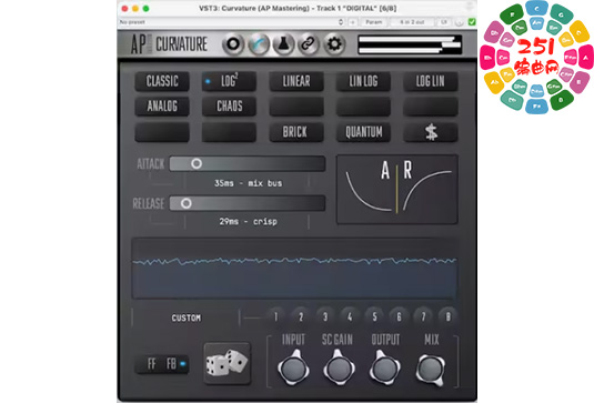 压缩器 AP Mastering Curvature v2.0.2 Win-251编曲网