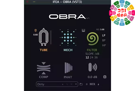 动态失真与冲击塑形效果器 iFeature IFEA ORBA v1.1.1 Mac-251编曲网